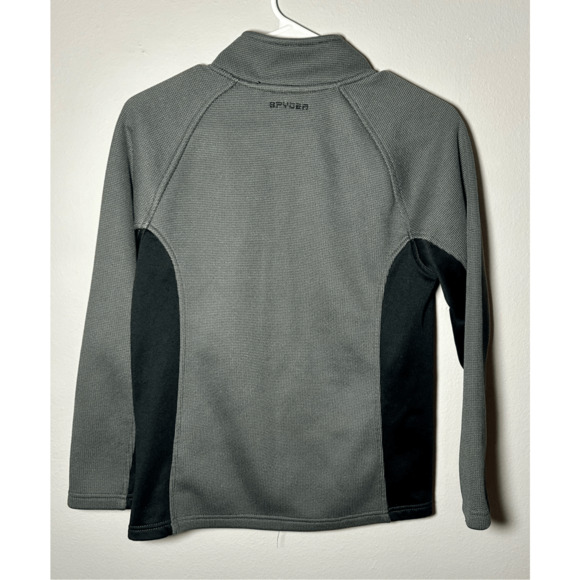 Spyder Youth Core Polar Full Zip Waffle Jacket Gray Sz L(14/16) Ski Snowboard - Picture 6 of 8